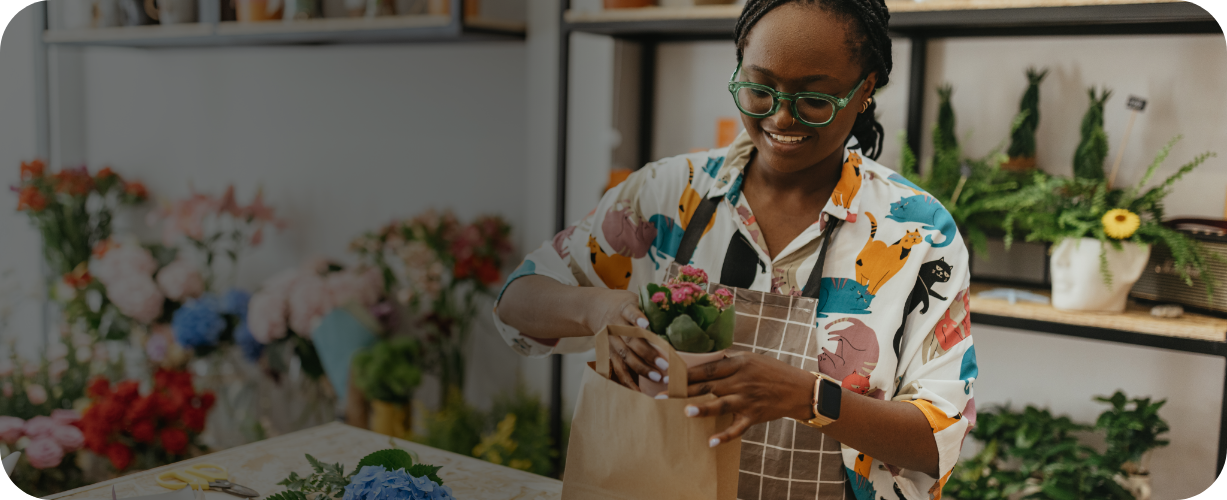 Women running a flower shop